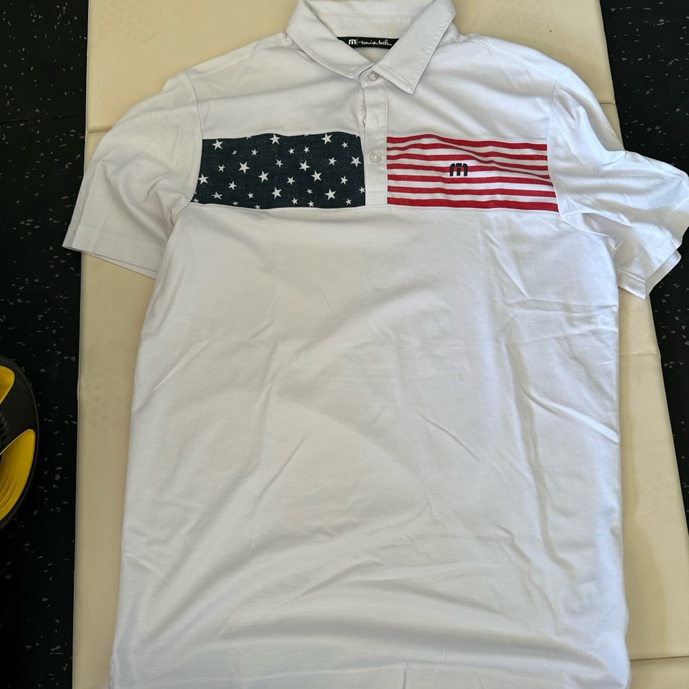 Travis Mathew White Polo Shirt